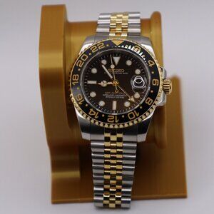 Bumblebee GMT Seiko Mod – Two Tone Gold & Steel | NH34 Automatic | 40mm